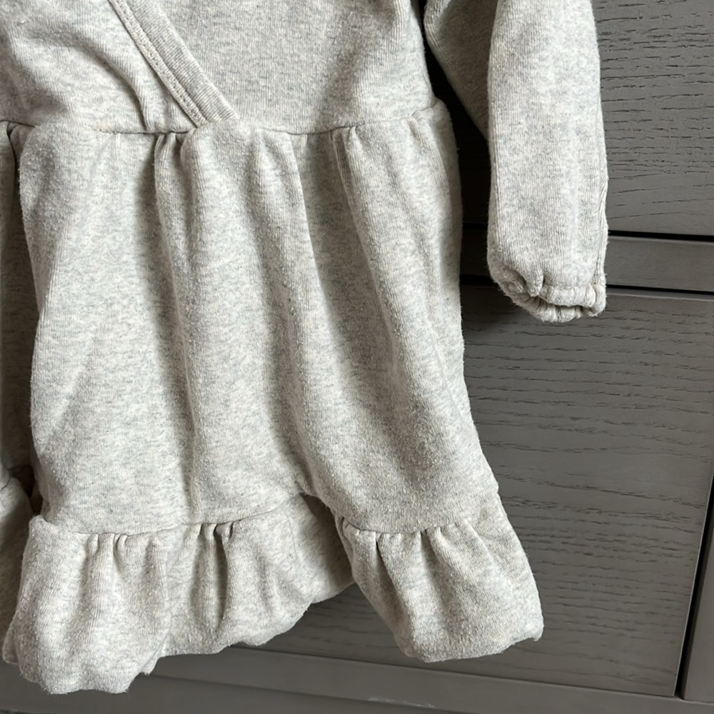 Little One Shop Cream Ruffle Dress - Picture 4 of 5